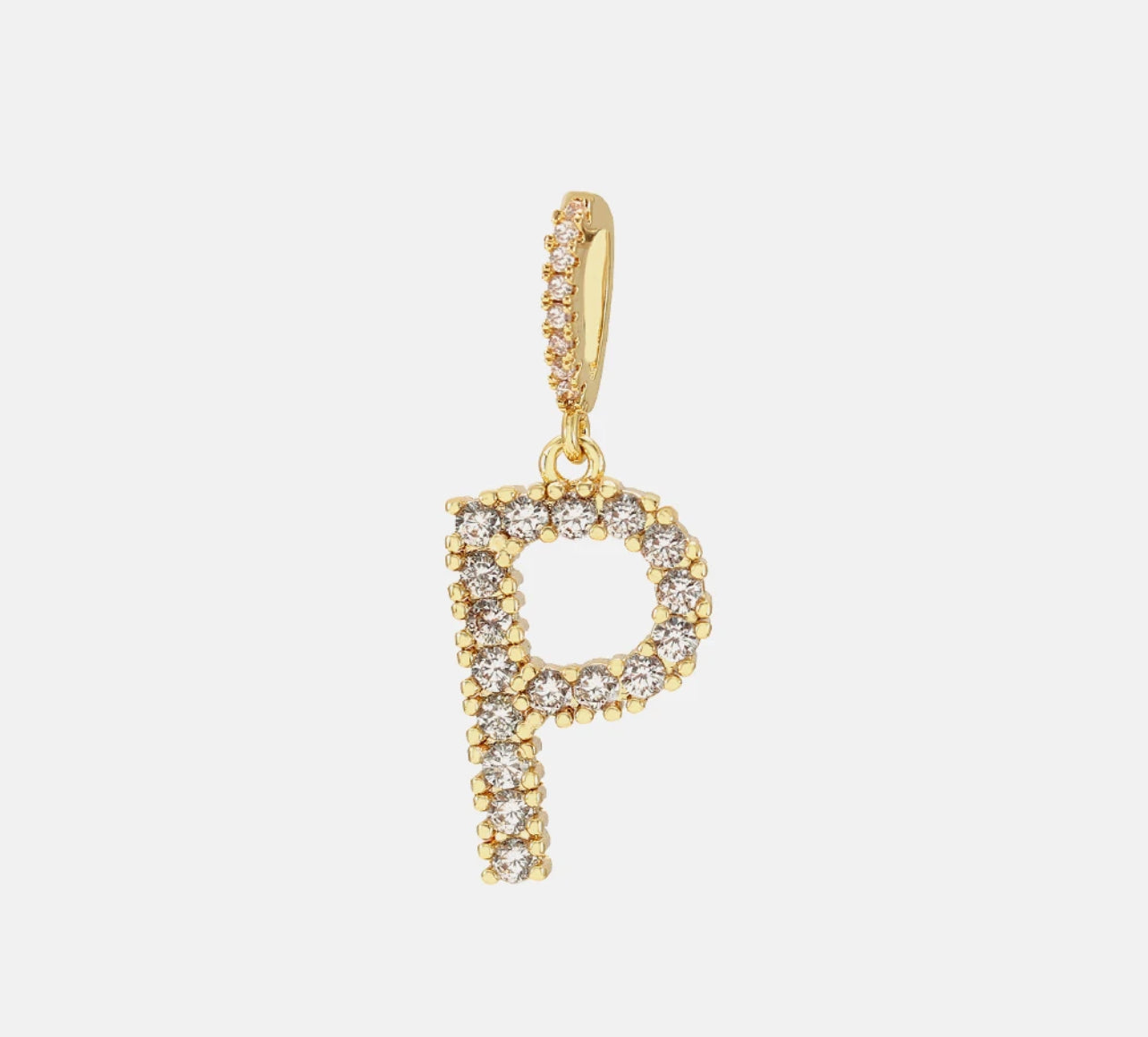 Diamond Letter Necklace & 18” Chain