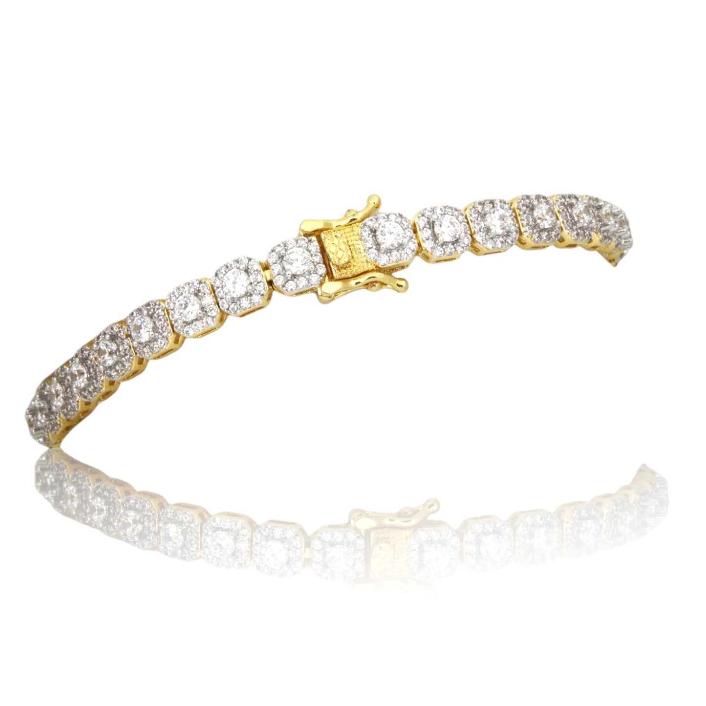 Micro Cluster Tennis Bracelet