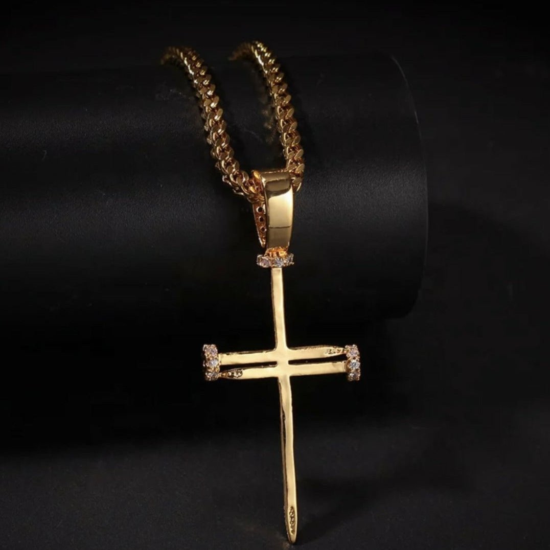 Gold Nail Cross