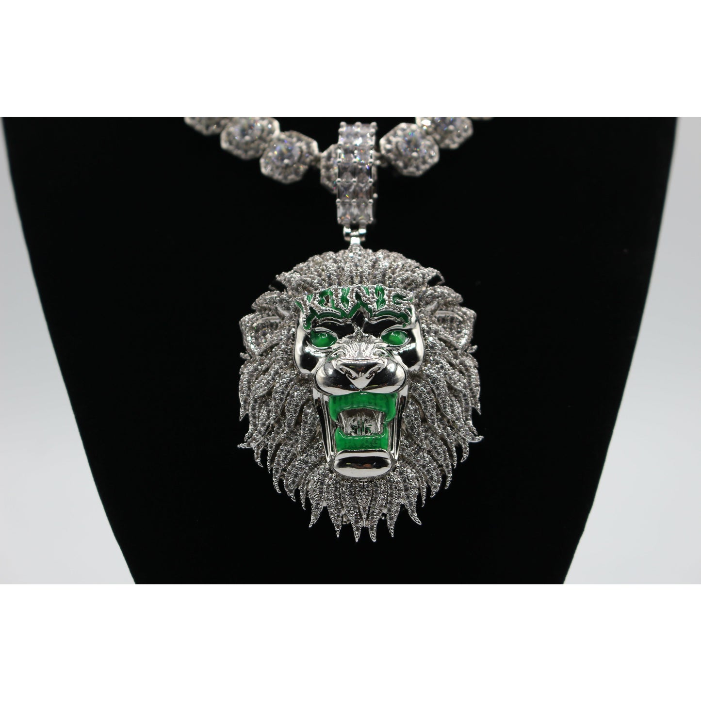 Lion Glow Enamel Pendant
