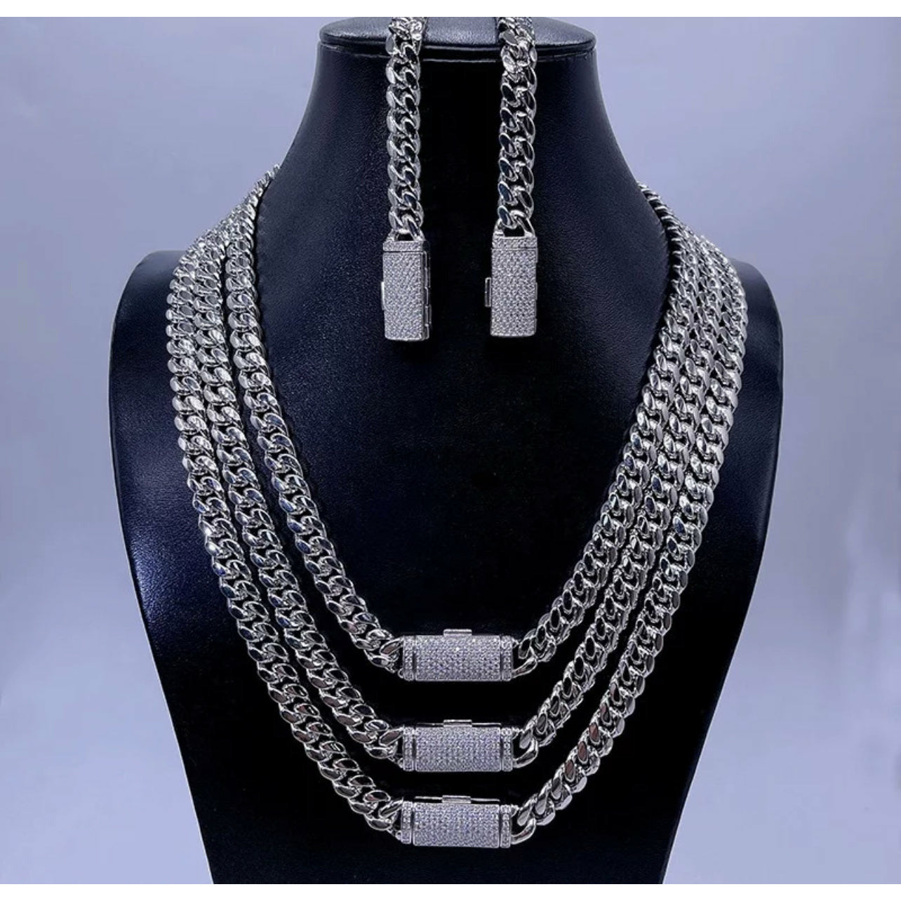 8mm Miami Cuban Link Moissanite Chain
