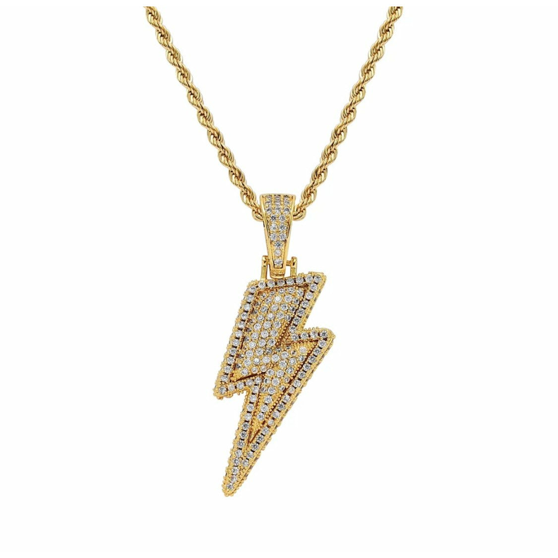 Iced Bolt Pendant