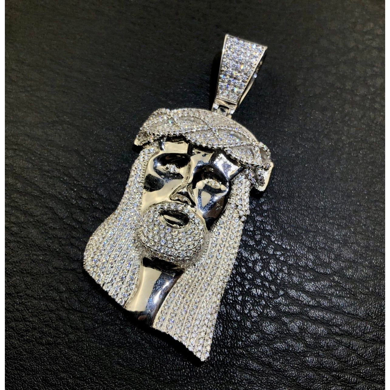 Moissanite Jesus Pendant