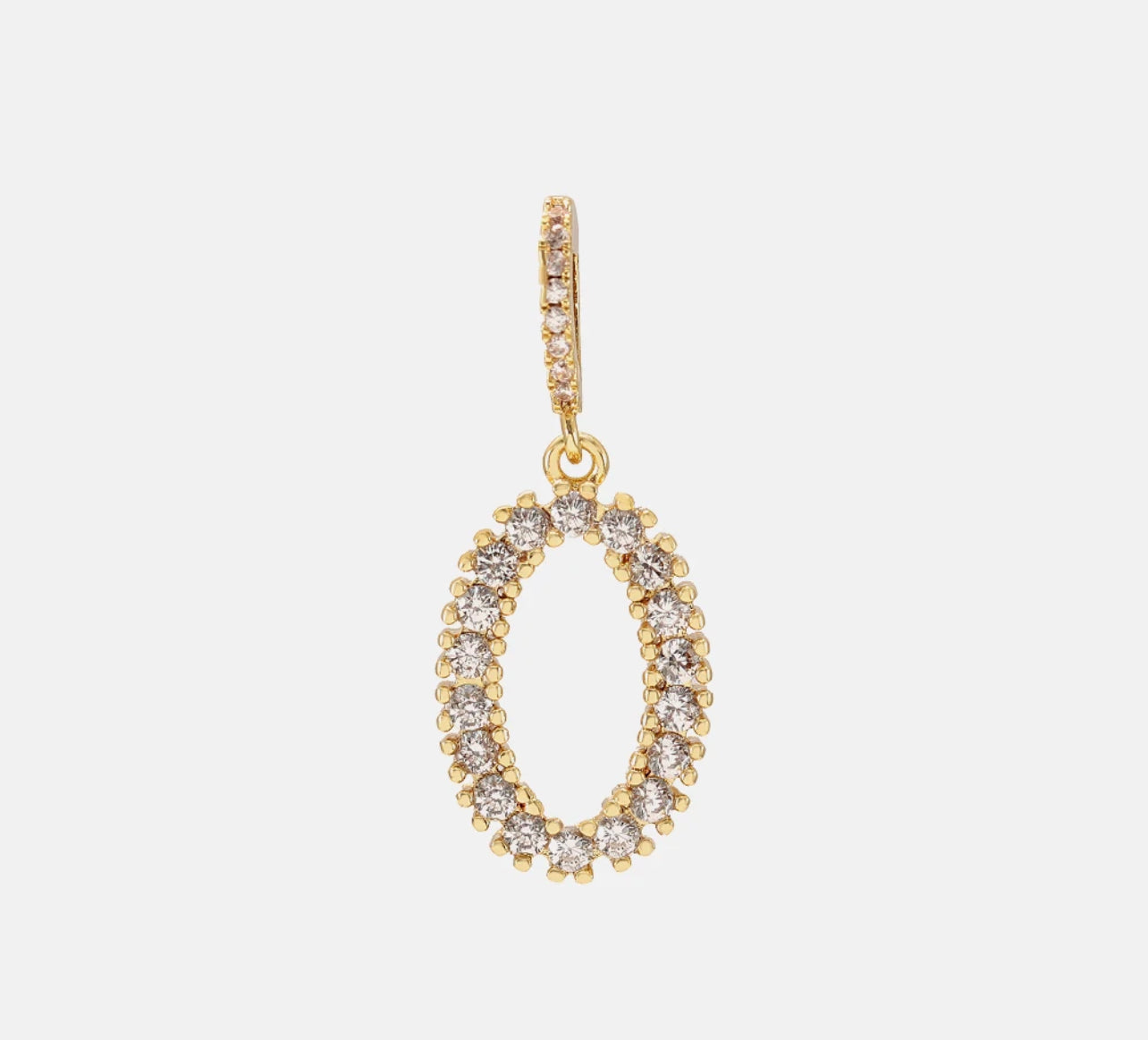 Diamond Letter Necklace & 18” Chain