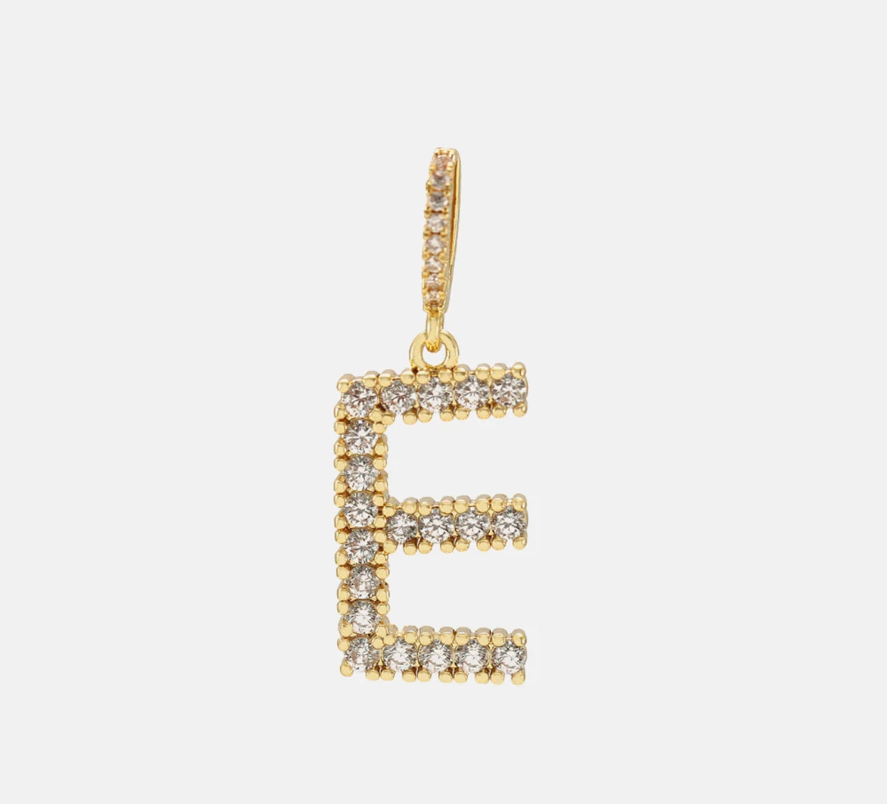 Diamond Letter Necklace & 18” Chain