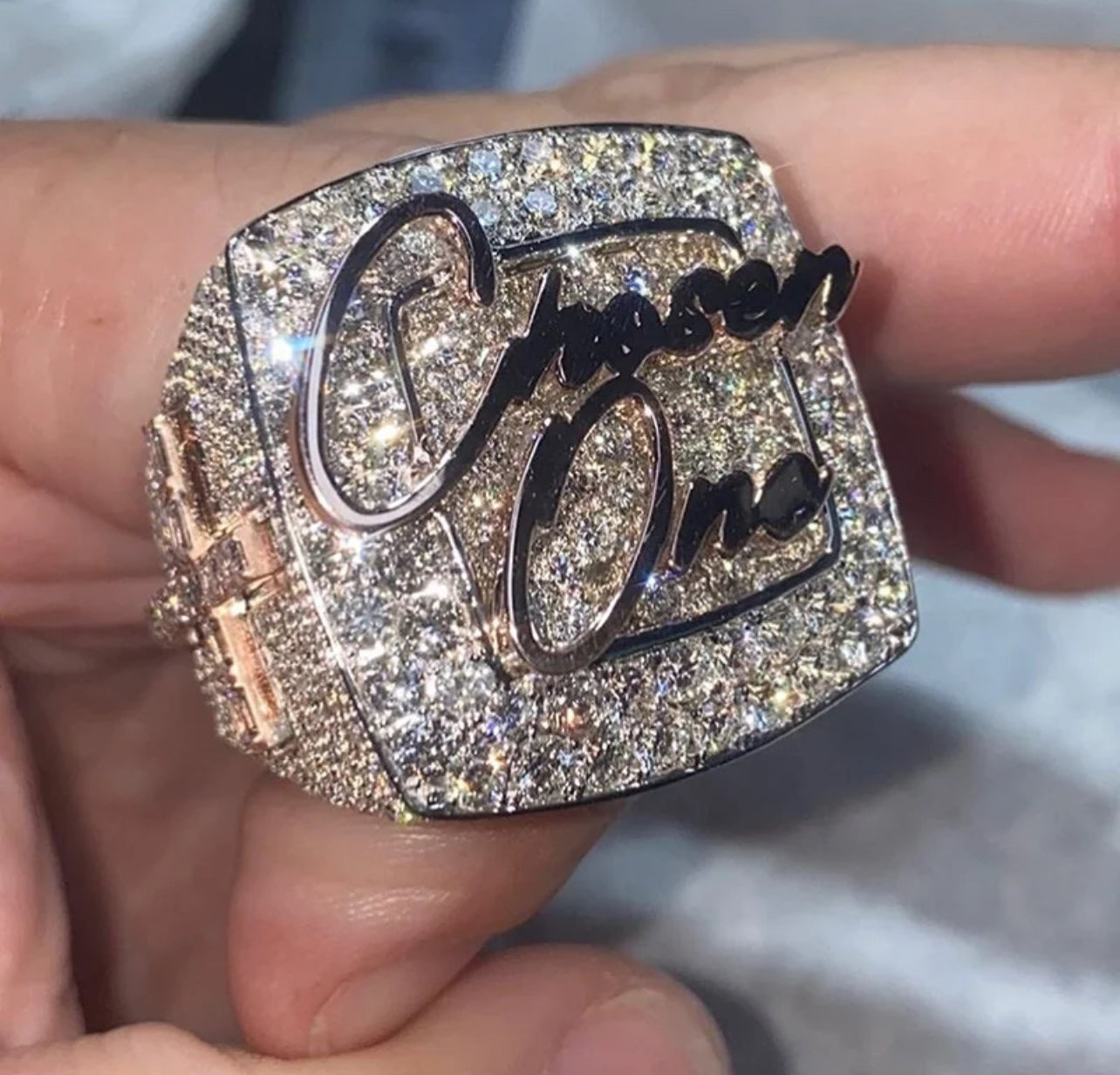 Custom Chosen 1 Moissanite Ring