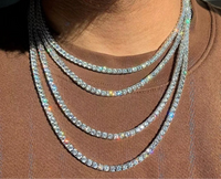 VVS Moissanite Tennis Chain