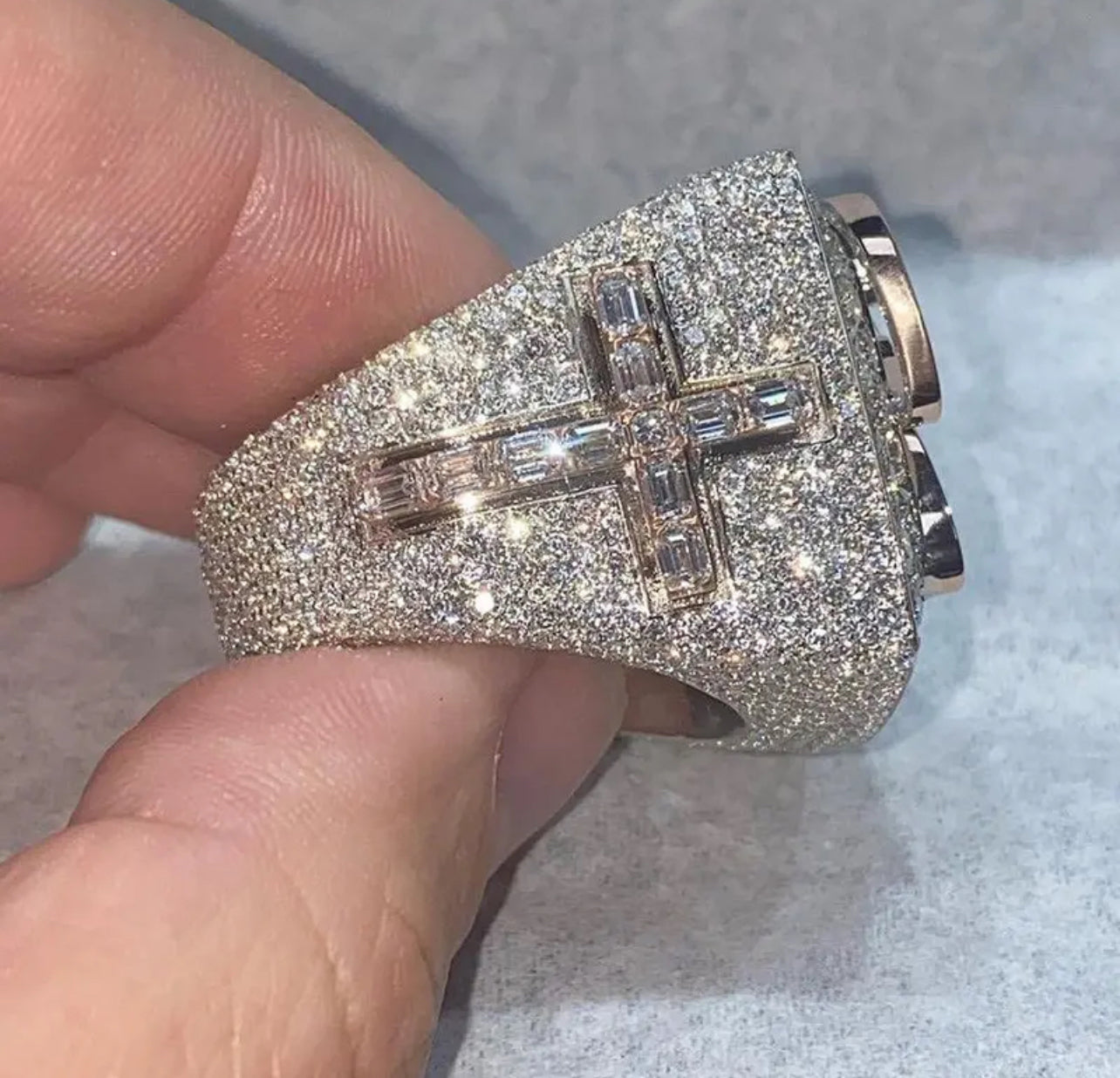 Custom Chosen 1 Moissanite Ring