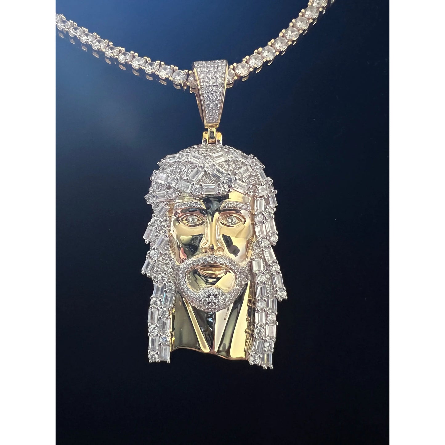 Baguette Jesus Pendant