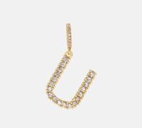 Diamond Letter Necklace & 18” Chain