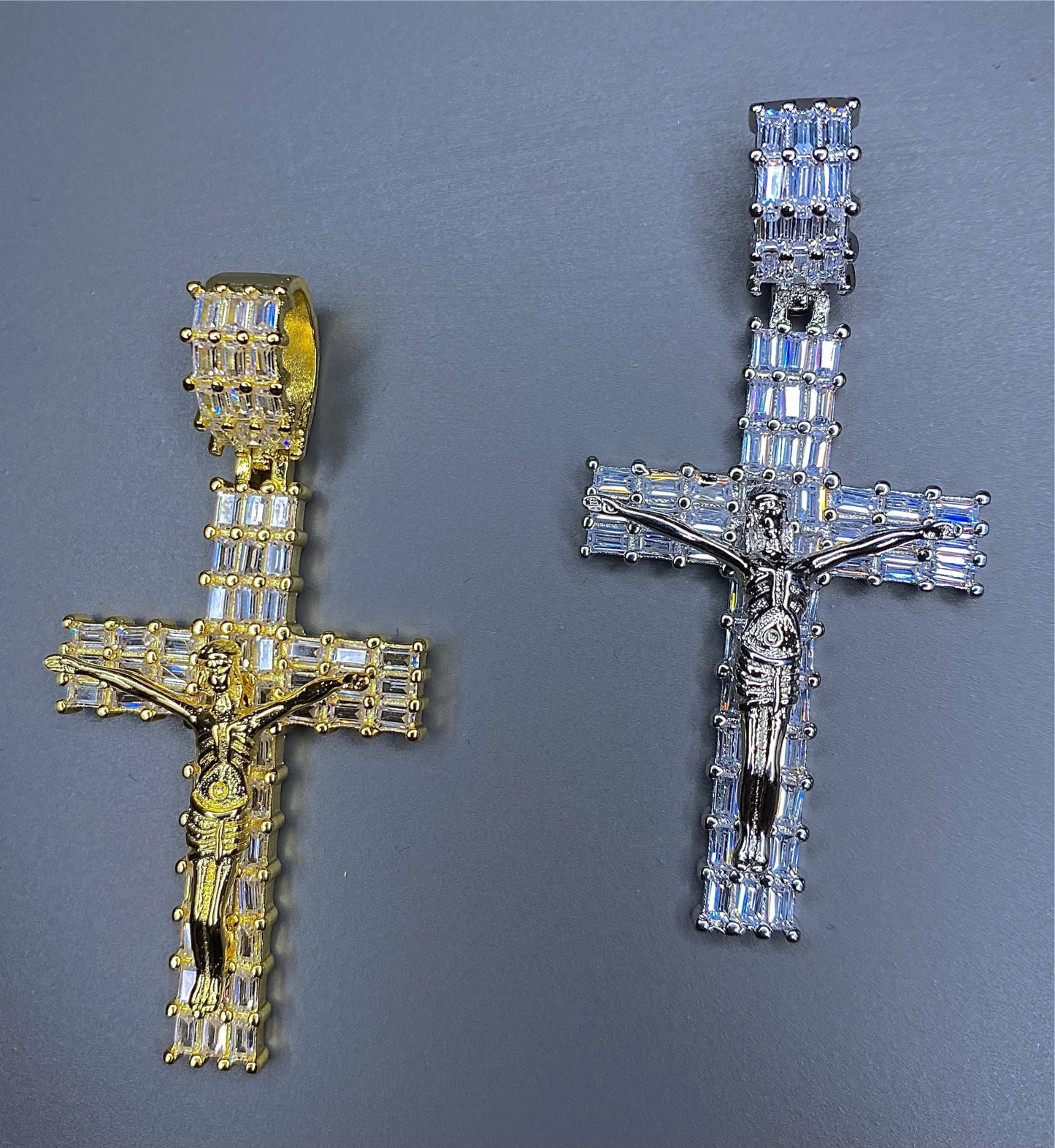 Small Baguette Jesus Pendant