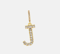 Diamond Letter Necklace & 18” Chain