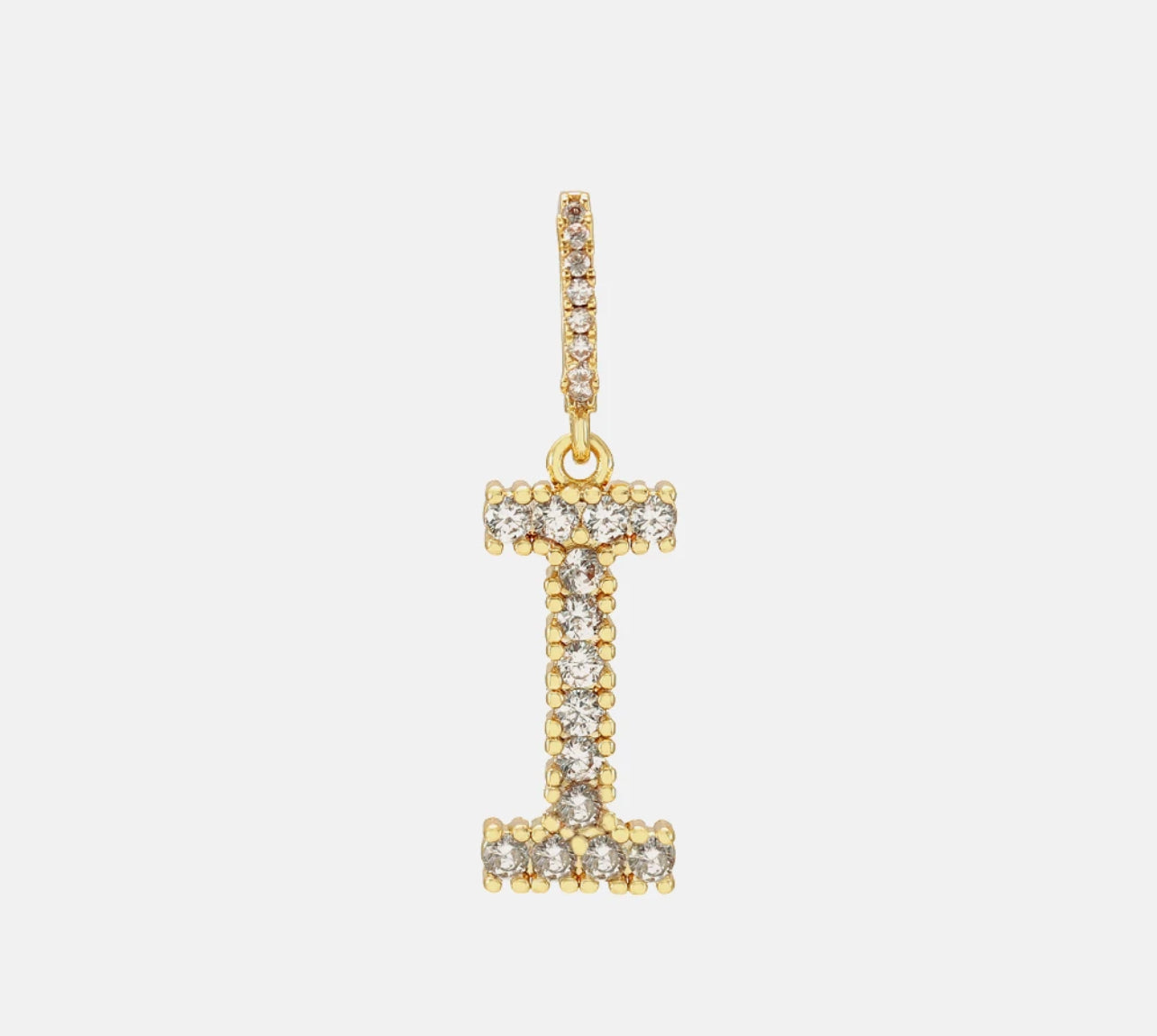 Diamond Letter Necklace & 18” Chain