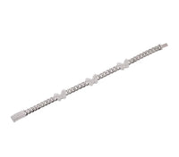 925 Sterling Silver Moissanite Stone Multi Butterfly Cuban Link Bracelet