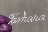 Custom Cursive Diamond Name Pendant