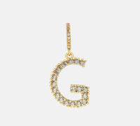 Diamond Letter Necklace & 18” Chain