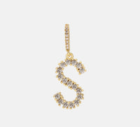 Diamond Letter Necklace & 18” Chain