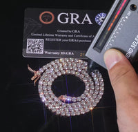 VVS Moissanite Tennis Chain