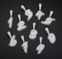 Moissanite Numbers Pendant