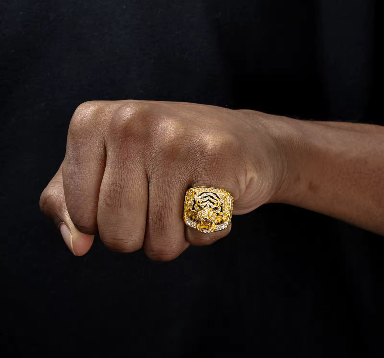 Moissanite Tiger Ring