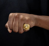 Moissanite Tiger Ring