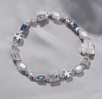 Blue Ocean Multi Gemstone Opal Bracelet