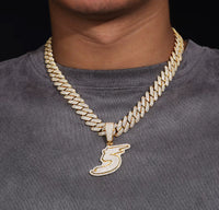 Moissanite Numbers Pendant