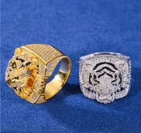 Moissanite Tiger Ring