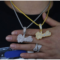 Double Layered Hustle Pendant