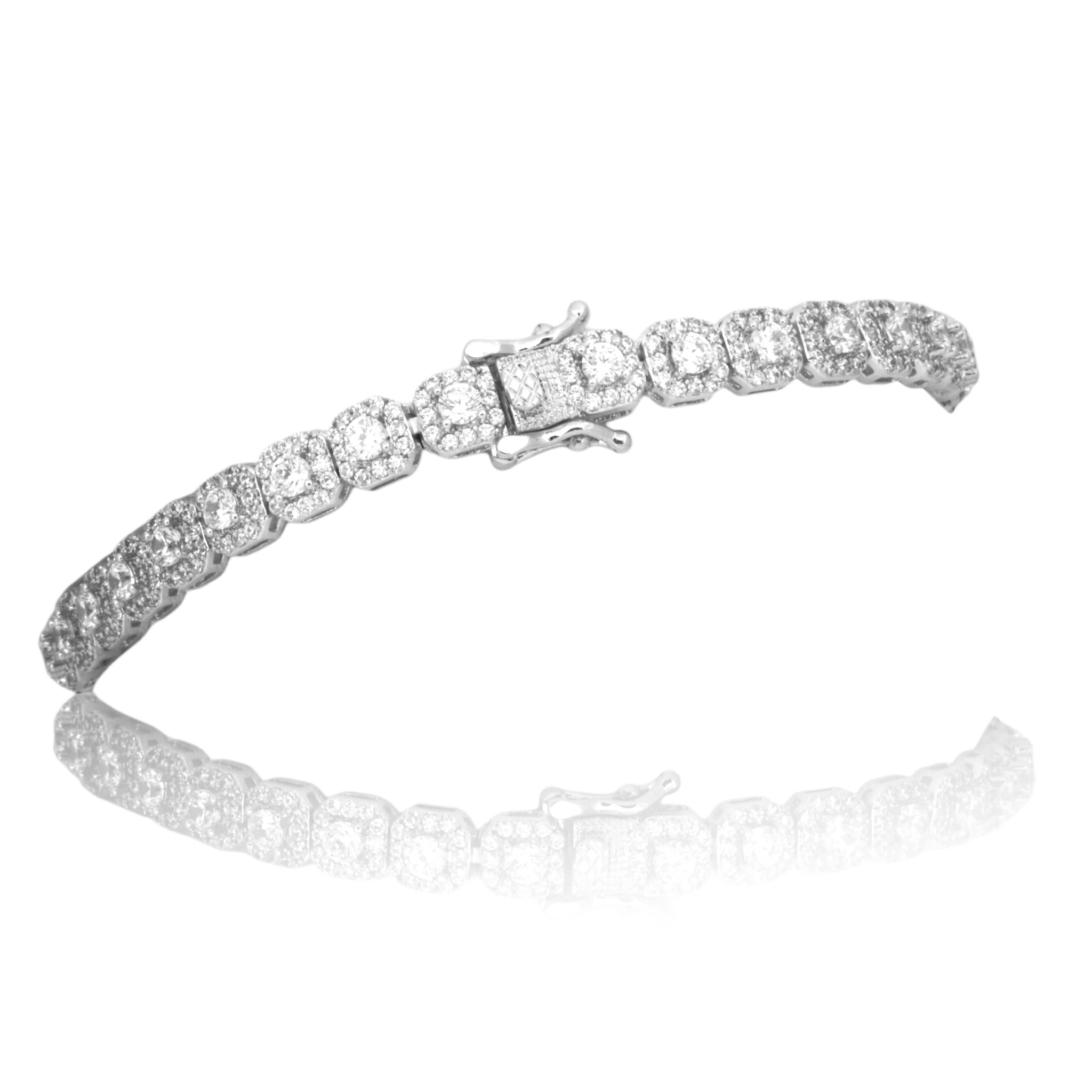 Micro Cluster Tennis Bracelet