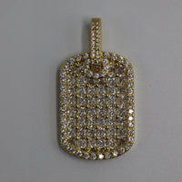 Baguette Dogtag Pendant