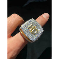 CUSTOM DIAMOND CHAMPIONSHIP RING-CZ & MOISSANITE