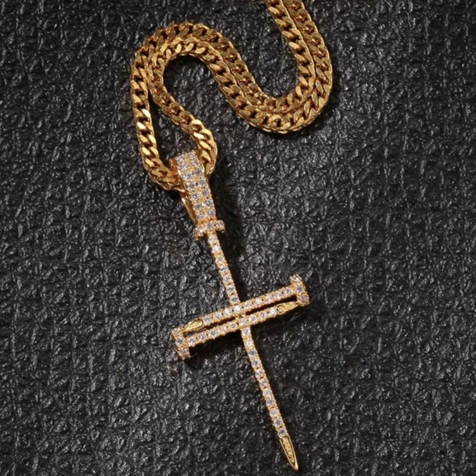 Gold Nail Cross