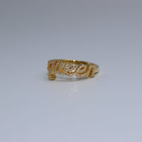 Queen Gold Moissanite Ring