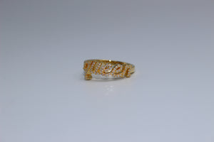 Queen Gold Moissanite Ring