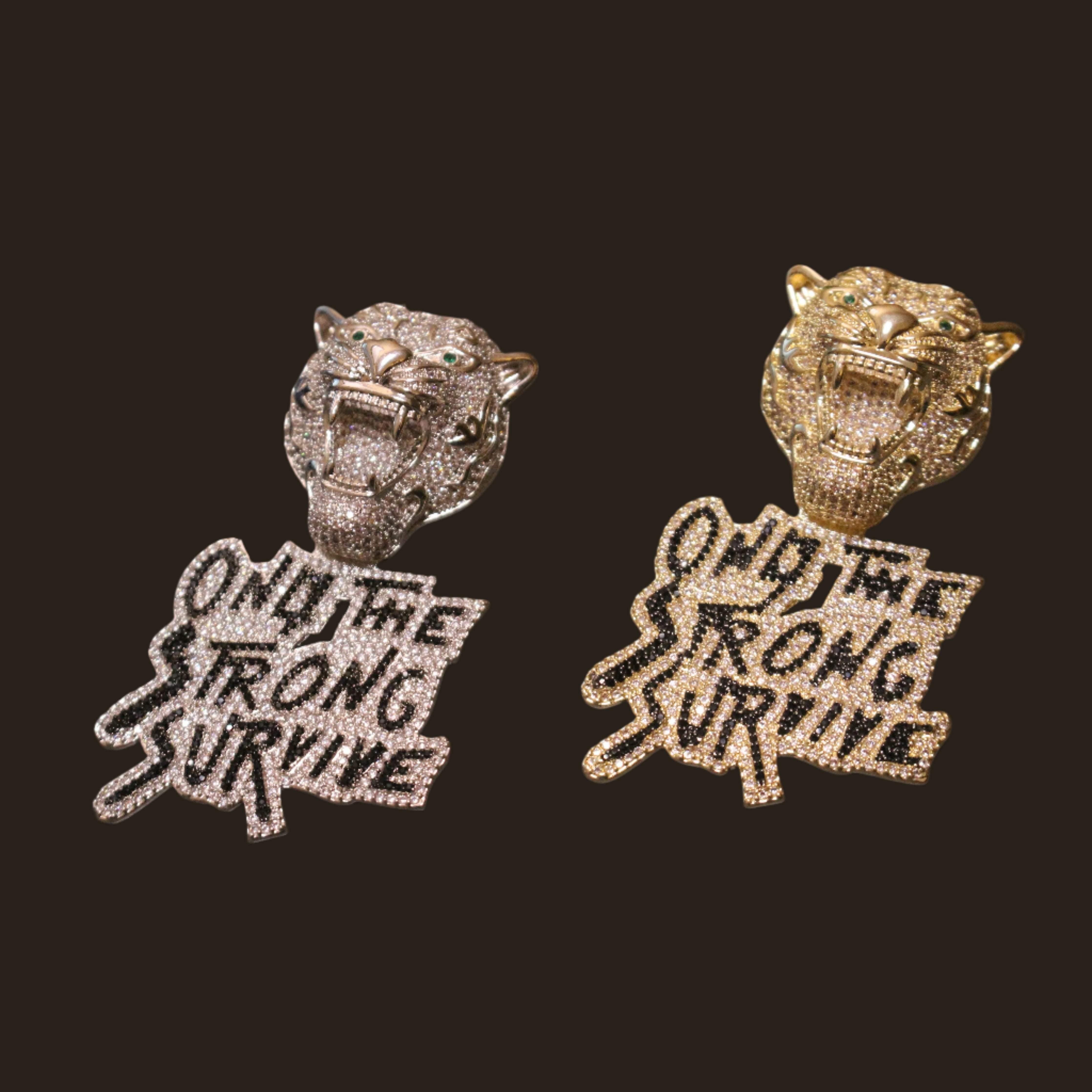 Only The Strong Survive Tiger Pendant