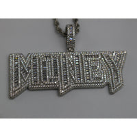 Money Baguette VVS CZ Hip Hop Iced Out Pendant