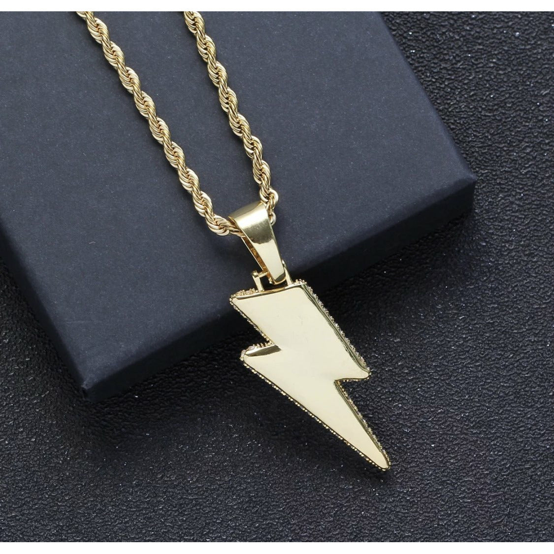 Iced Bolt Pendant