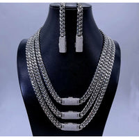 8mm Miami Cuban Link Moissanite Chain