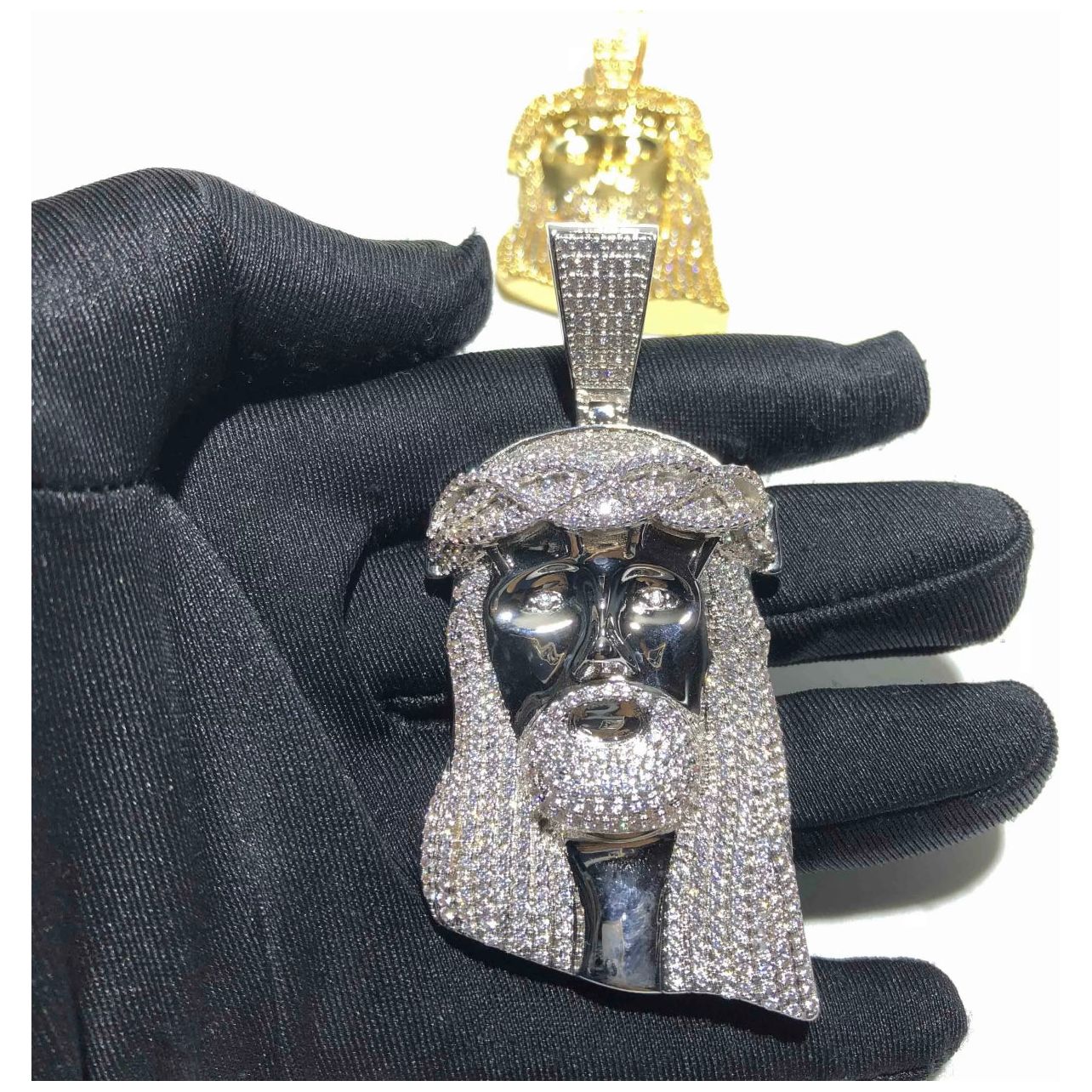 Moissanite Jesus Pendant