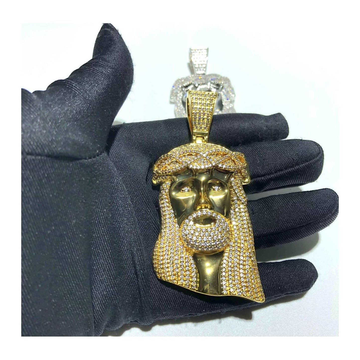 Moissanite Jesus Pendant