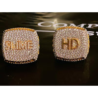 CUSTOM DIAMOND CHAMPIONSHIP RING-CZ & MOISSANITE