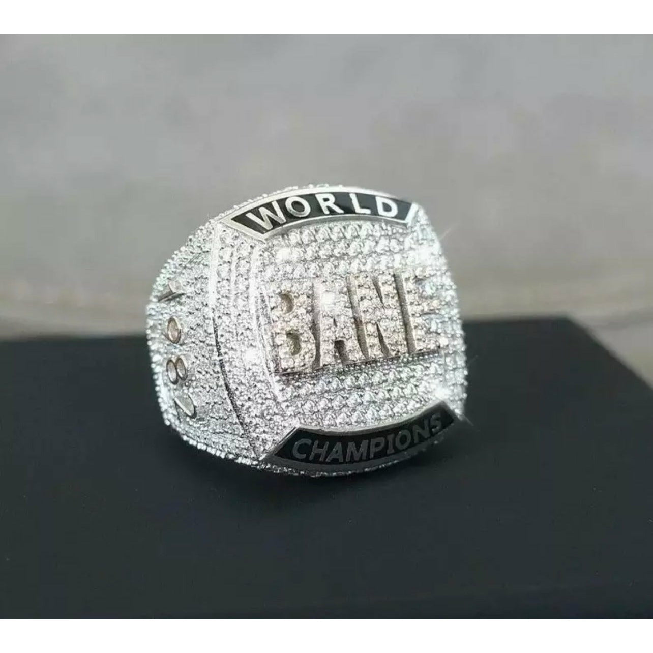 CUSTOM DIAMOND CHAMPIONSHIP RING-CZ & MOISSANITE