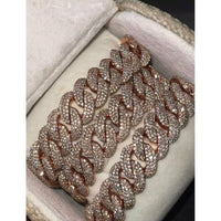 12mm Moissanite Cuban Link Chain