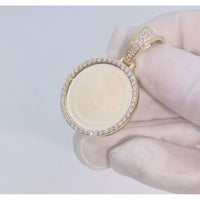 Round Moissanite Picture Pendant