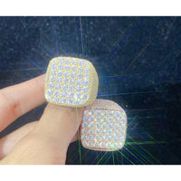 Moissanite Buss down Ring