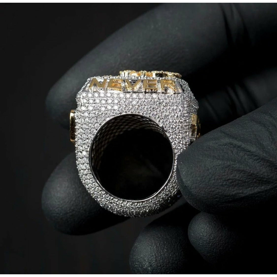 CUSTOM DIAMOND CHAMPIONSHIP RING-CZ & MOISSANITE