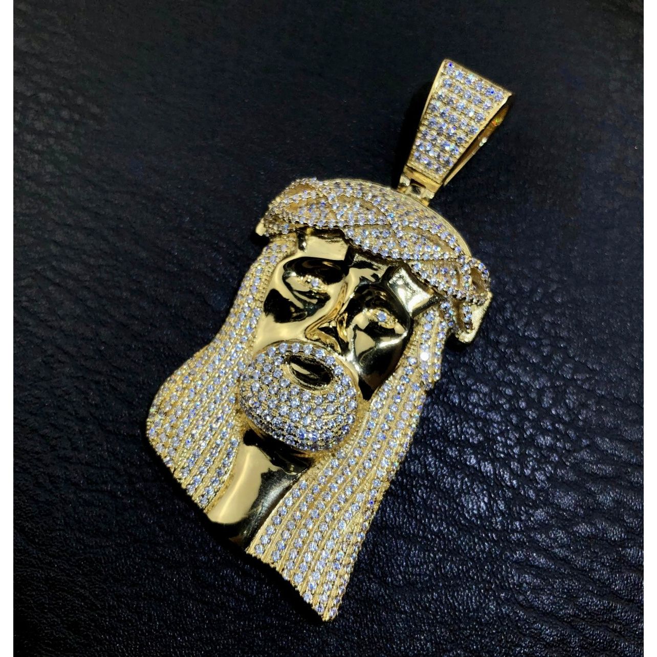 Moissanite Jesus Pendant