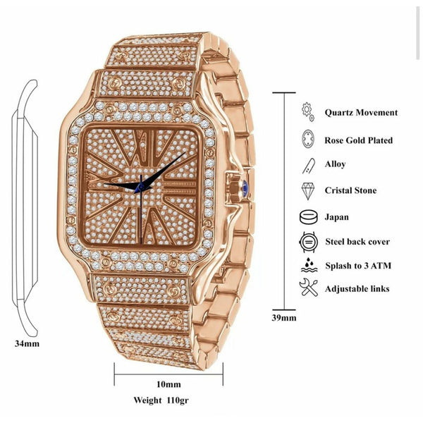 Skeleton Cartier Style Watch