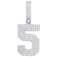 Moissanite Arabic Number Pendant